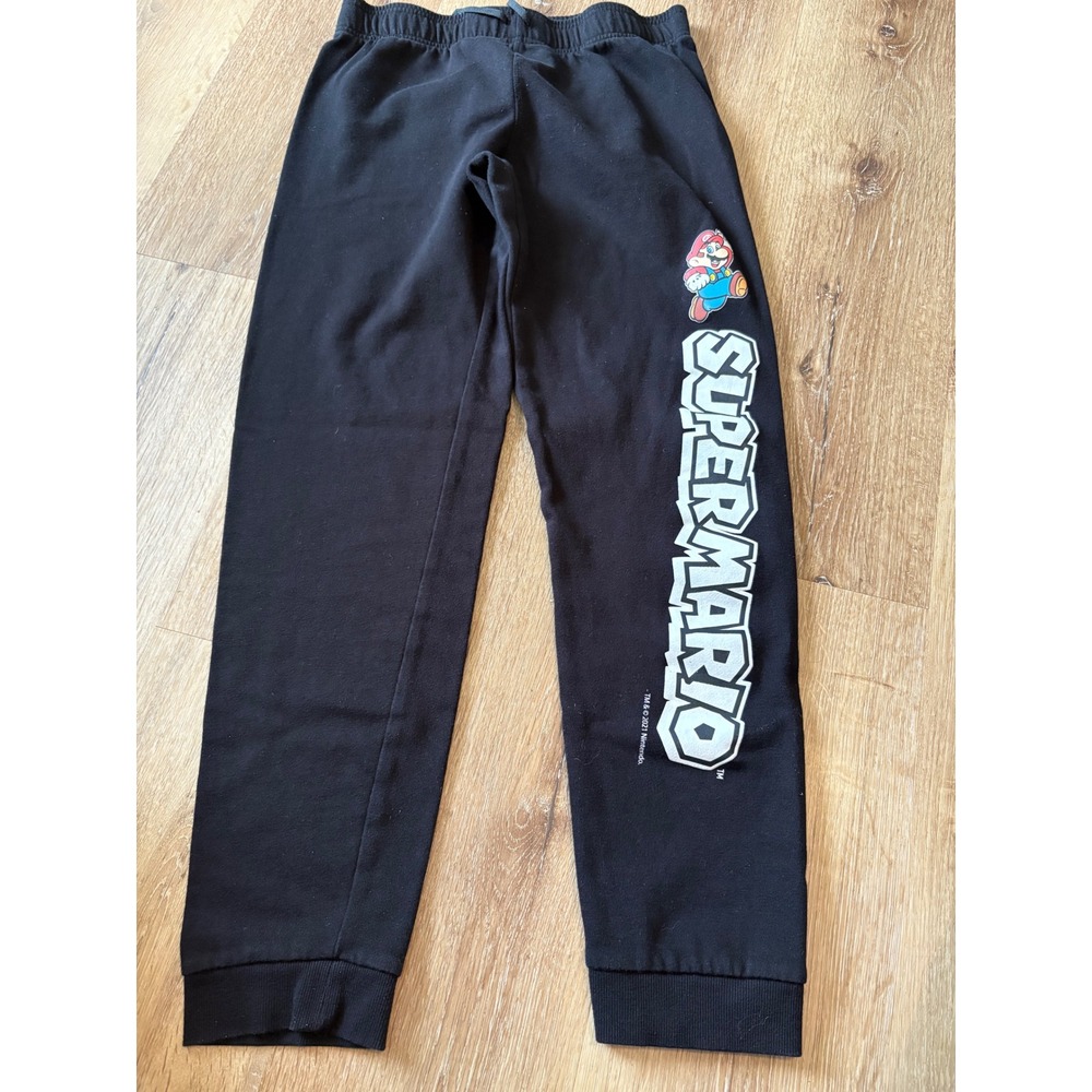 Super Mario Joggers Nintendo Graphic‎ Print Sweatpants Black Youth XL (18/20)